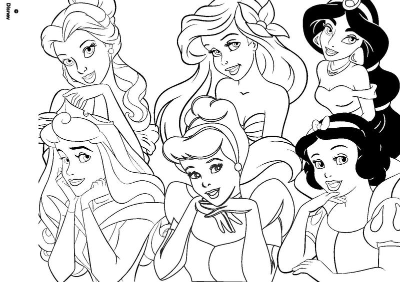 Coloriage Princesses Disney Dessin Princesse à imprimer